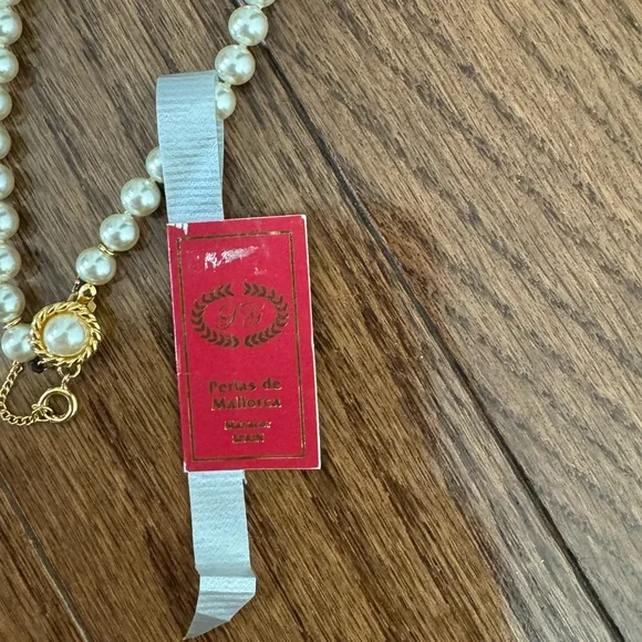 Spanish Mallorca GoldPearl Necklace